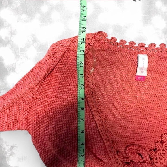 Babydoll Y2K Style Knit Tie Front Shrug - Picture 5 of 7